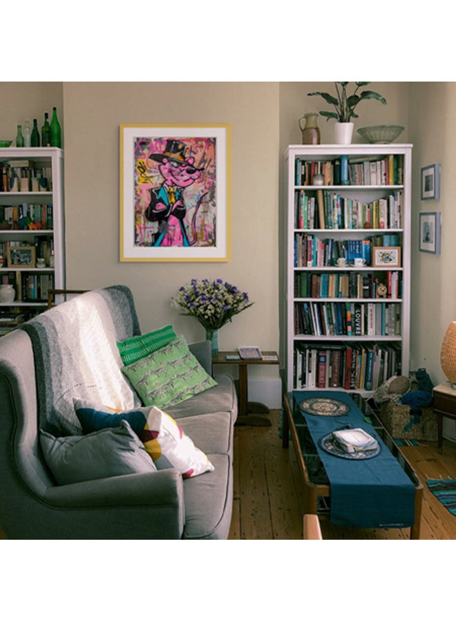 آرت دیکور  ديكور فني مؤطر صورة فنية جميلة طباعة النمر الوردي فن البوب ​​مطبوعات نابضة بالحياة ديكور الحائط لغرفة المعيشة غرفة النوم مكتب استوديو ديكور المنزل - Image 3