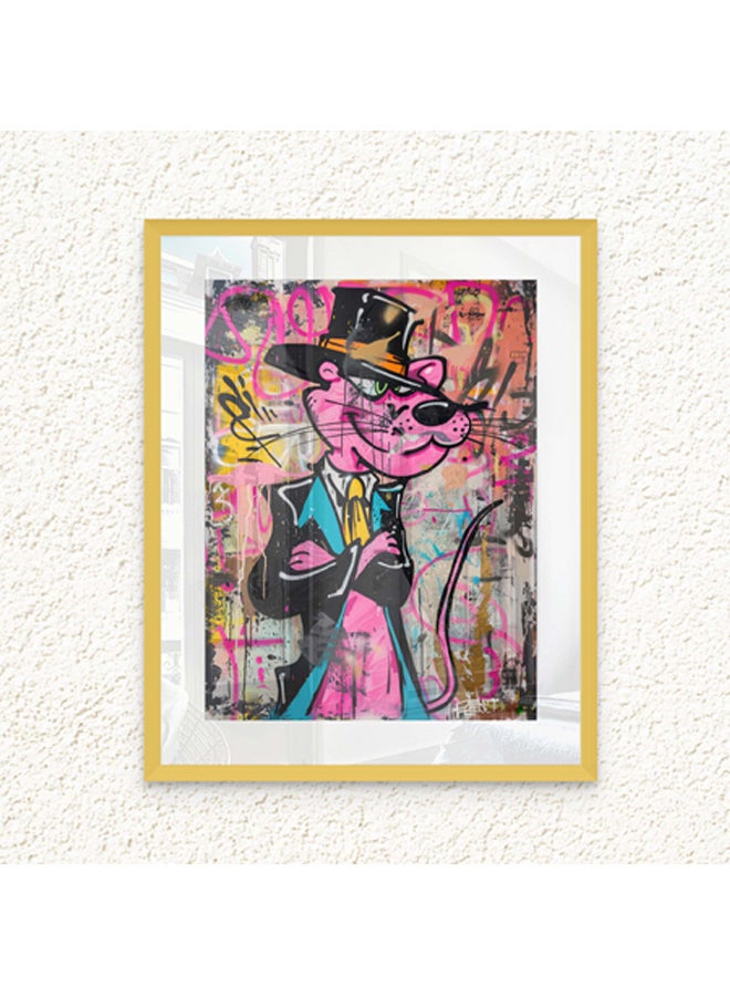 آرت دیکور  ديكور فني مؤطر صورة فنية جميلة طباعة النمر الوردي فن البوب ​​مطبوعات نابضة بالحياة ديكور الحائط لغرفة المعيشة غرفة النوم مكتب استوديو ديكور المنزل - Image 1