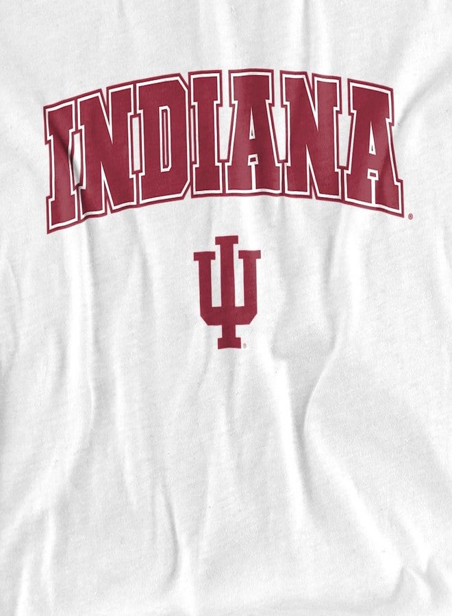 LOGOVISION Indiana University Arch Logo Secondary Unisex Adult T Shirt, White, Medium - Image 3