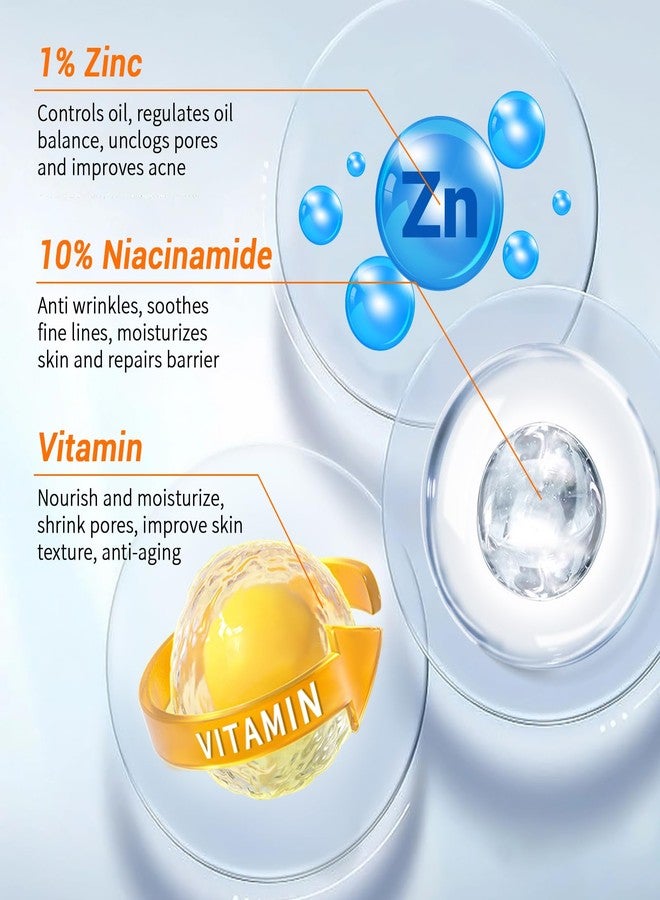 mopayzer Niacinamide 10% + Zinc 1% Serum, Anti-Aging Niacinamide Serum for Face, 2PCS Moisturizing Facial Serum for All Skin Type, Women Face Skin Care. - Image 3