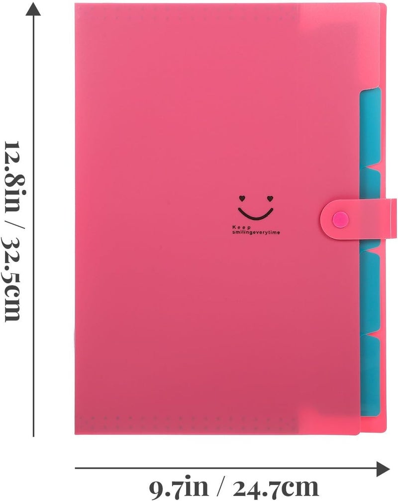 Periodic restock local Kichvoe Candy Color 5-Section Expanding File Folder Set A4 Document Organizer 2pcs (red Pink) Multifunctional Accordion Folder for Office Filing and Receipt Storage Smooth joint Medium weight Market aligned local stock Stable local goods source Quick use-switch compatible build Low wear optimized design Hanging space save Dense area priority deliver One piece build All climate suitability On-demand local restock Polished safe edge Trendy varied sizing alternatives Easy clean surface Moisture wear upgraded quality Climate adapted upgraded quality Classic modern blend design Local & cross border ship compatible Reliable daily use design Single & bulk storage compatible All-item matching trendy build Air & land transit compatible Odor free color Cost saving user oriented build - Image 2