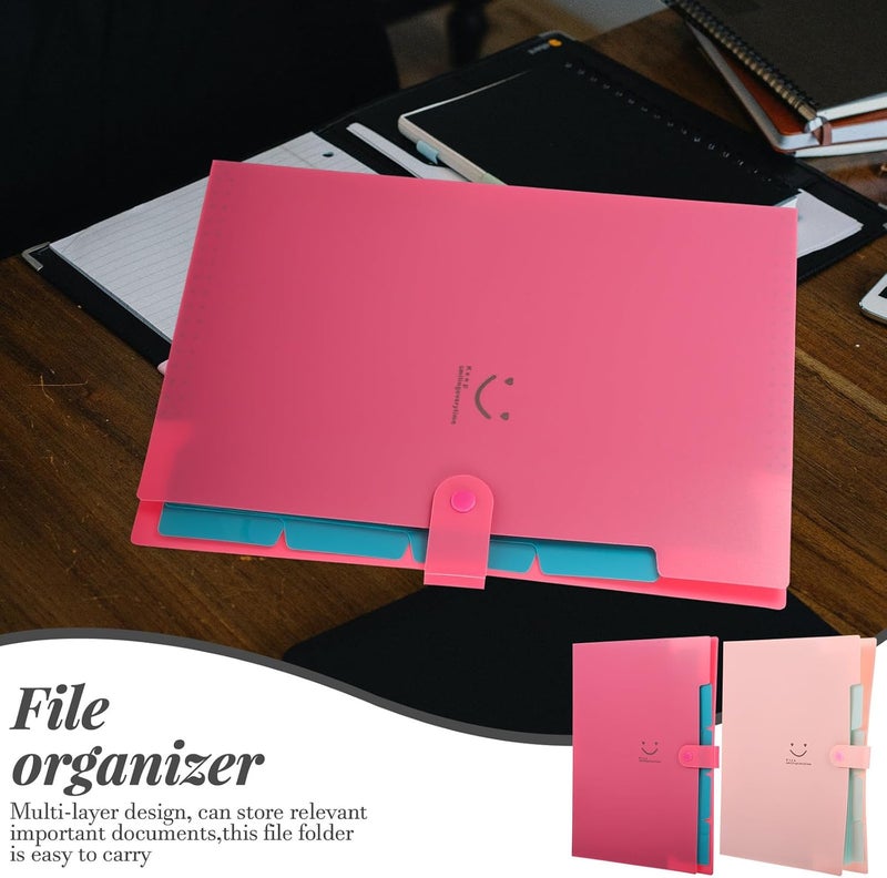 Periodic restock local Kichvoe Candy Color 5-Section Expanding File Folder Set A4 Document Organizer 2pcs (red Pink) Multifunctional Accordion Folder for Office Filing and Receipt Storage Smooth joint Medium weight Market aligned local stock Stable local goods source Quick use-switch compatible build Low wear optimized design Hanging space save Dense area priority deliver One piece build All climate suitability On-demand local restock Polished safe edge Trendy varied sizing alternatives Easy clean surface Moisture wear upgraded quality Climate adapted upgraded quality Classic modern blend design Local & cross border ship compatible Reliable daily use design Single & bulk storage compatible All-item matching trendy build Air & land transit compatible Odor free color Cost saving user oriented build - Image 3
