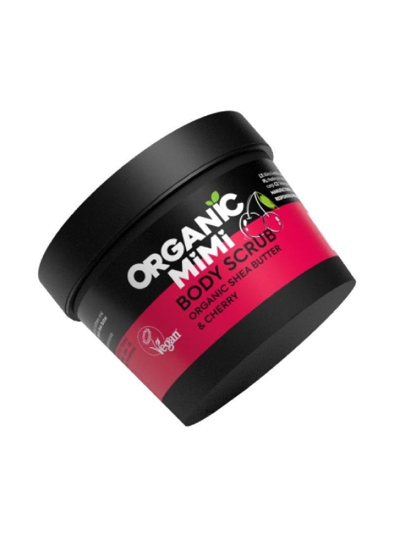 Organic Mimi Shea & Cherry Body Scrub 120g - Image 2