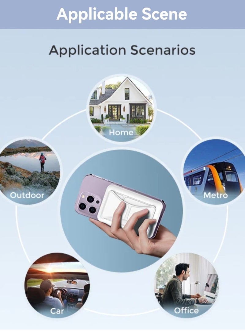 يلينكين 20000mAh 4-in-1 بنك طاقة الشحن السريع  25W Super Charge + حامل الهاتف  توافق متعدد الموانئ  لسلسلة iPhone Galaxy iPad AirPods iwatch وأكثر من ذلك أسود - Image 2