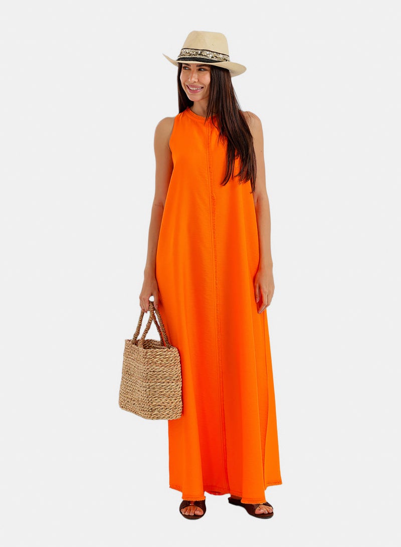 Carina Frayed-Edge Lounge Dress - Image 3
