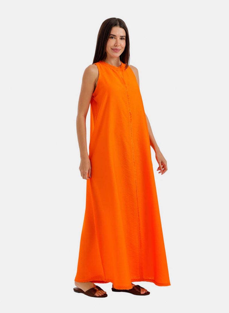 Carina Frayed-Edge Lounge Dress - Image 1