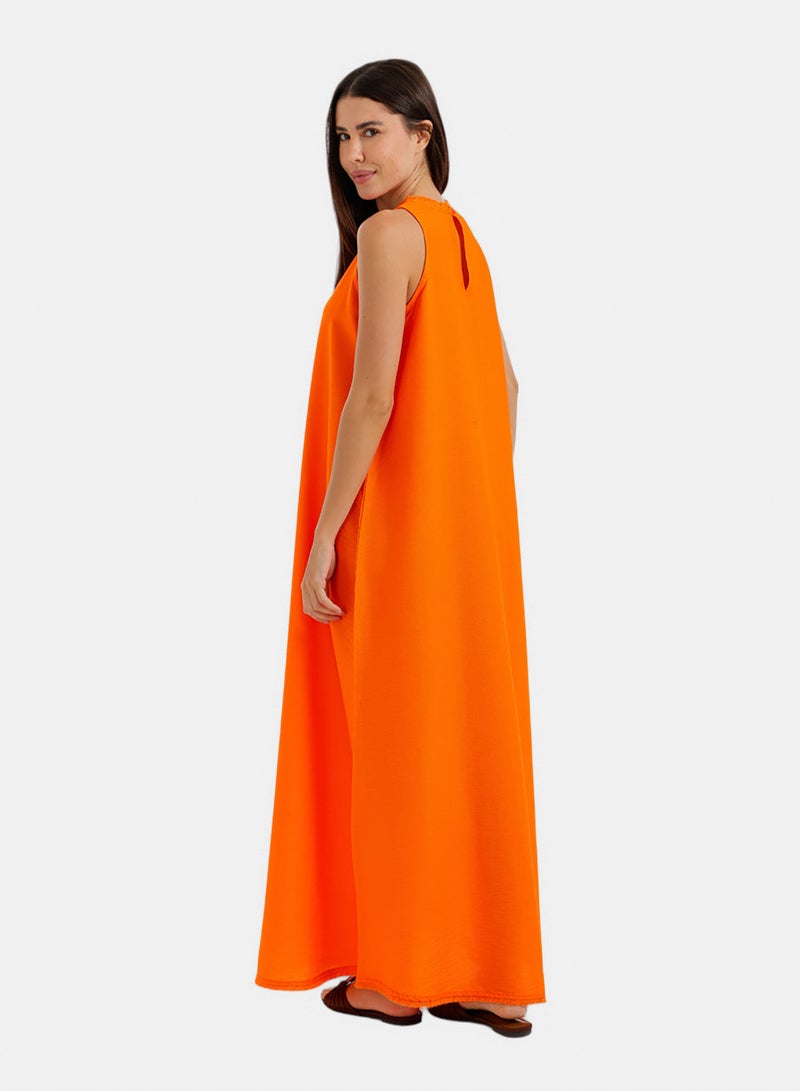 Carina Frayed-Edge Lounge Dress - Image 4