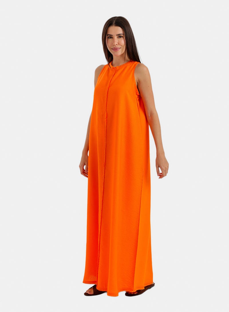 Carina Frayed-Edge Lounge Dress - Image 2