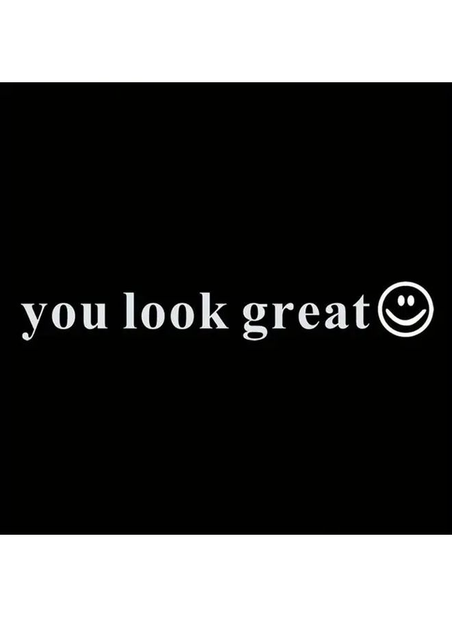 Funny Car Window Sticker Black Vinyl Decal For Rearview Mirror Exterior Decor - Image 5