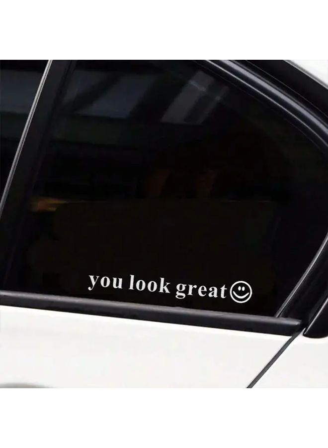 Funny Car Window Sticker Black Vinyl Decal For Rearview Mirror Exterior Decor - Image 4