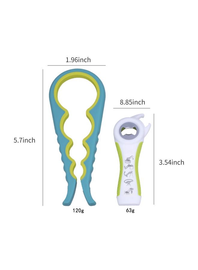 NIBEMINENT 2-Piece Bottle Openers Blue/Green/White Large Opener- 5.7x1.96, Small 8.85x3.54inch - Image 3