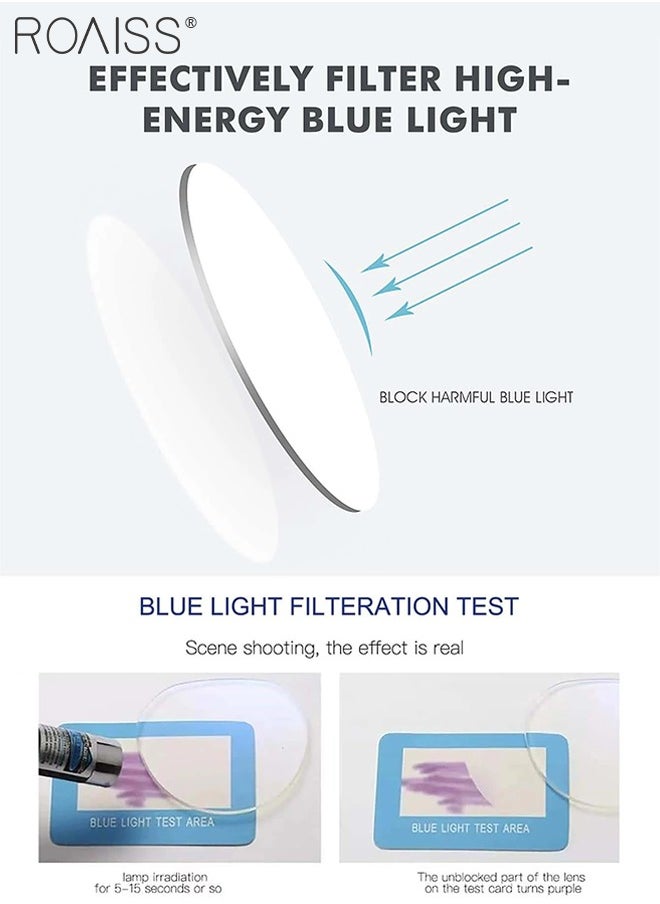 roaiss - Women's Blue Light Blocking Glasses Blue Light Filter Computer Reading Gaming TV Phones Cat Eye Eyeglasses Fashion Anti Eyestrain Headache Eyewear Burgundy Pink Rose Gold 52mm - Image 1