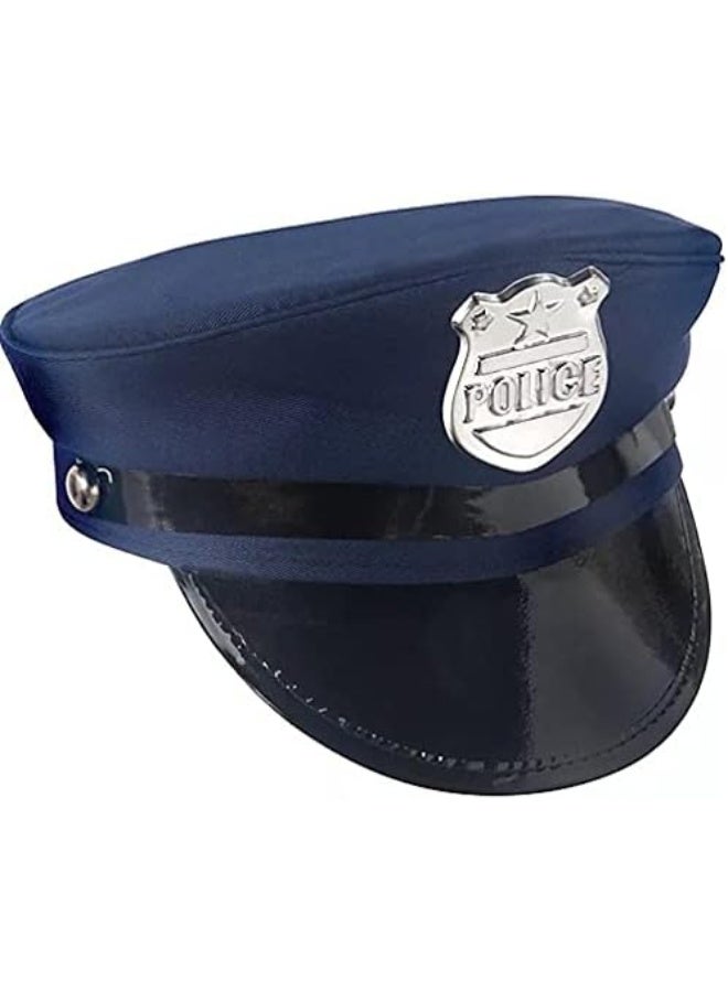 First Responders Navy Blue Plastic Police Deluxe Hat for Kids - Pack of 1