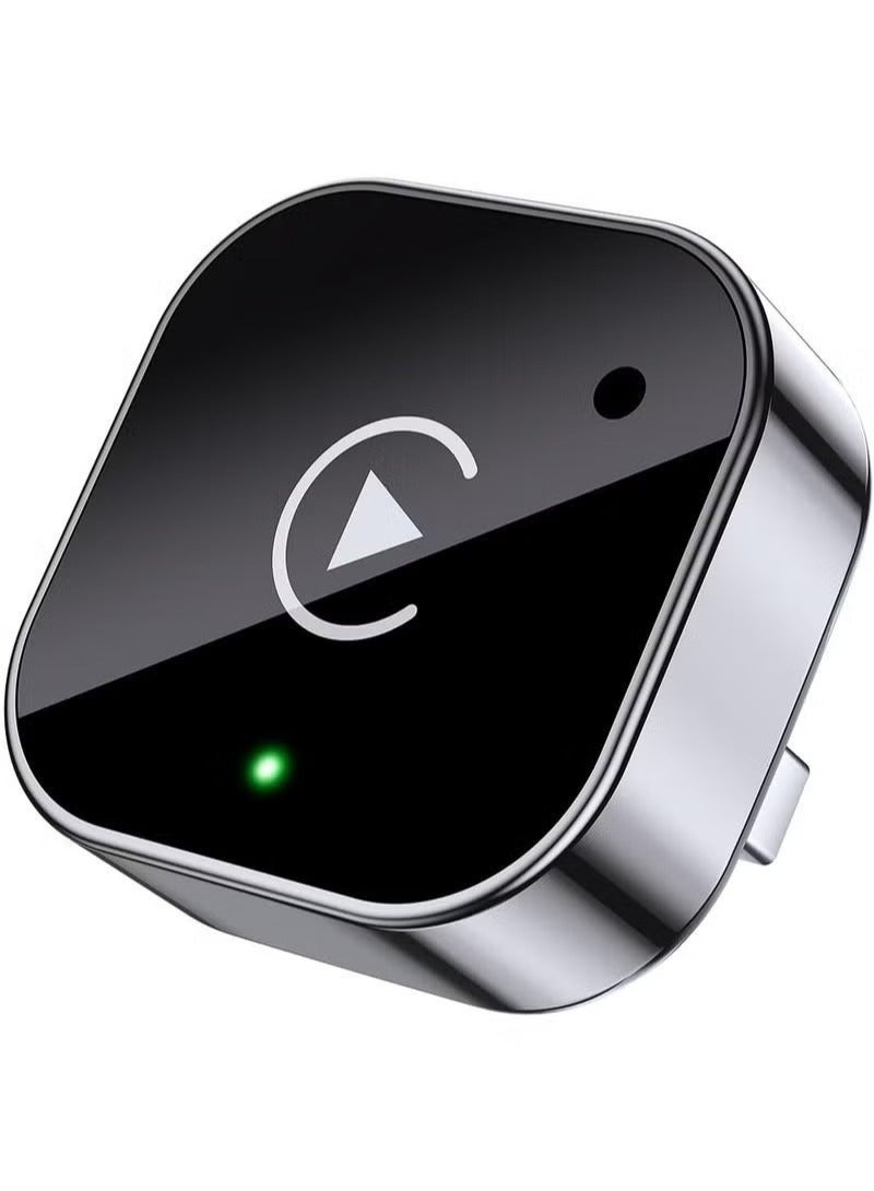 محول لاسلكي 2 في 1 CarPlay وAndroid Auto، دونجل CarPlay سهل التوصيل والتشغيل يحول السلكي إلى لاسلكي، اتصال تلقائي سريع، بدون تأخير، تصميم مضغوط لأجهزة iPhone وAndroid مع منفذ USB/USB-C (أسود) - Image 1
