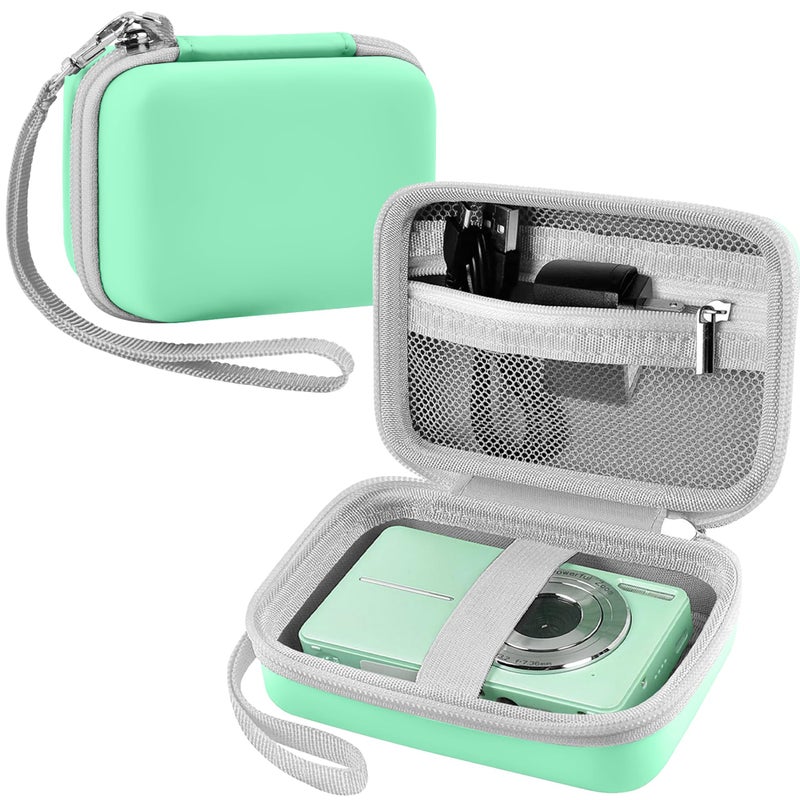Leayjeen Digital Camera Case Compatible with CAMKORY/KODAK PIXPRO FZ45/FZ55/Canon PowerShot ELPH 180/ Sony DSCW800/ FHD 1080P 44MP Point Digital Camera,Compact Digital Camera-Green(Case Only) - Image 1