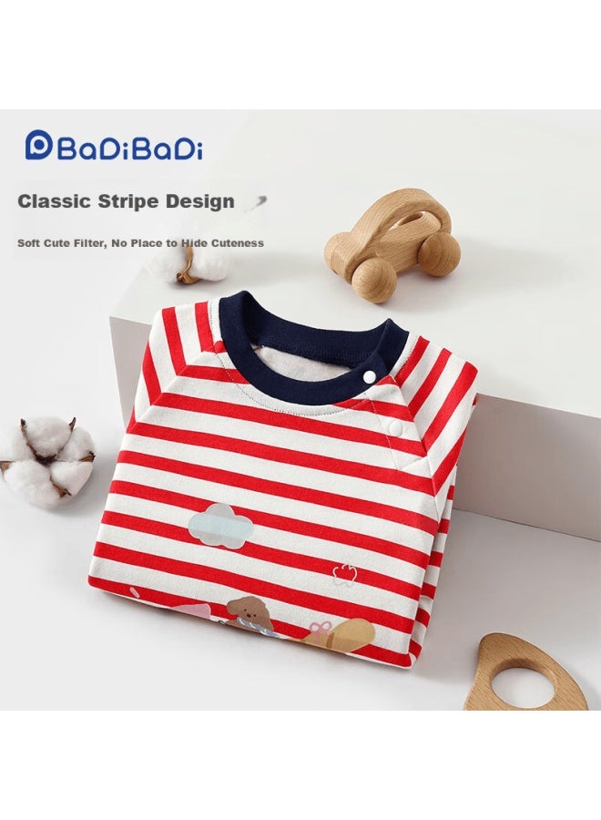 Badi Badi Pure Cotton Infant Toddler Romper Jumpsuit Pajamas Red 73cm