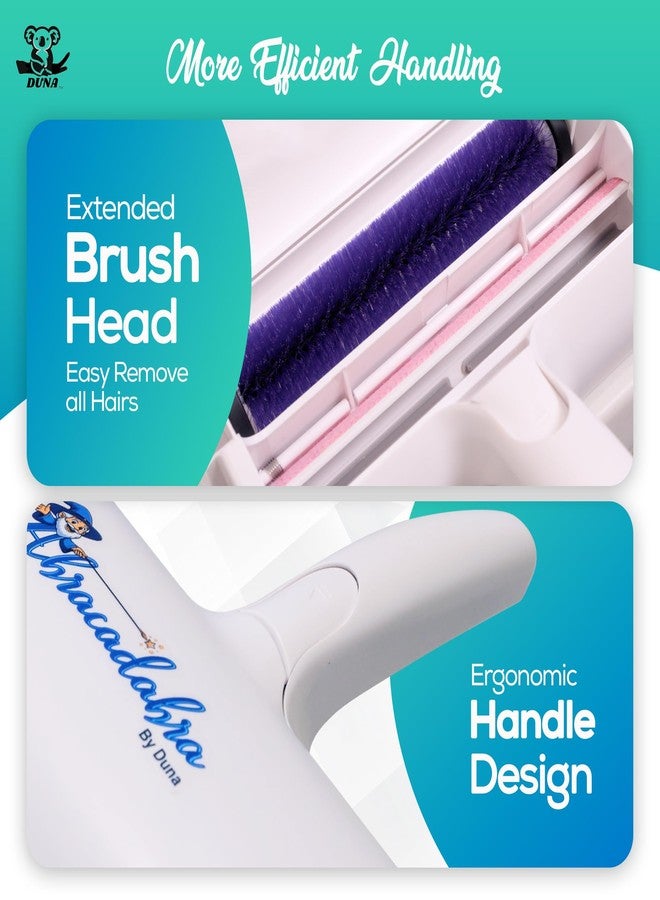 Duna Abracadabra Reusable Pet Hair Remover Brush - Dog & Cat Hair Roller for Furniture, Carpet, Clothes & Bedding | Washable, Eco-Friendly Fur Remover with Cleaning Mat for Home & Travel - Image 4