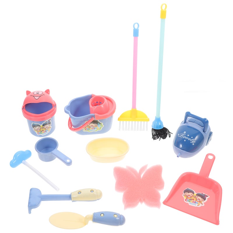 1 Set of Cleaning Plaything Role Play Cleaning Toy Simulation Cleaning Tools - Image 1