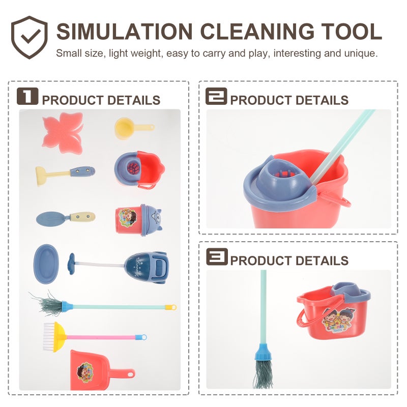 1 Set of Cleaning Plaything Role Play Cleaning Toy Simulation Cleaning Tools - Image 4