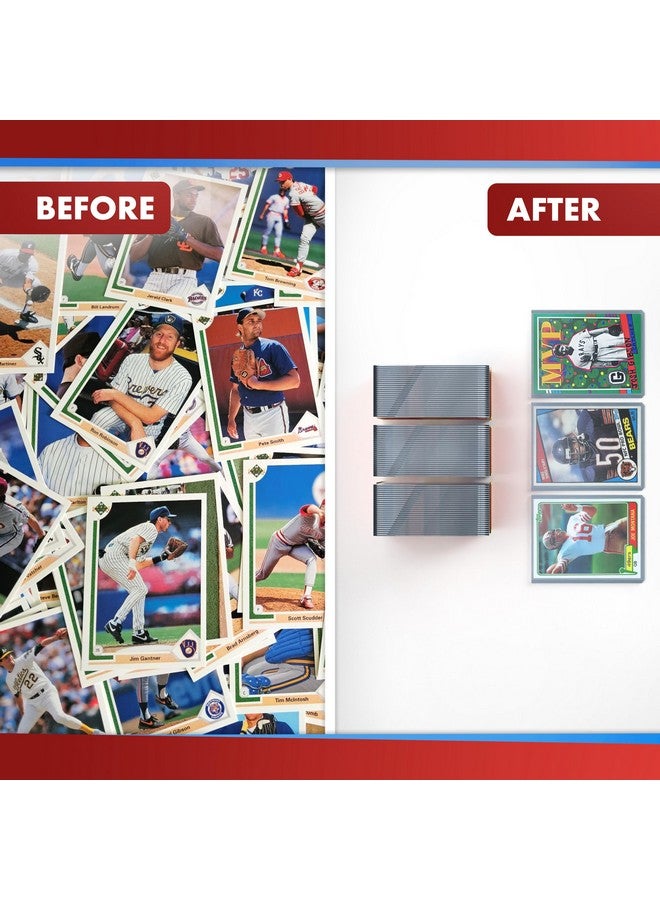 Cardboard Gold - 35pt Top Loaders for Cards - 200 Count - Premium 3x4 Inch Trading Card Toploaders - Protect Your Baseball and Sports Cards with These Crystal Clear Hard Plastic Sleeves Protectors - Image 4