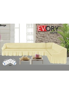 EVORY HOME Sofa Cover 2-Pieces 4m and 3m Super Stretchable Anti-Wrinkle Slip Flexible Resistant 