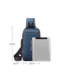 amazing.EGP Waterproof Anti Theft Designer Unisex Travel Crossbody Sling Bag Chest Pack with USB charging |AMAZING EGP| single shoulder crossbody bag  - Image 3