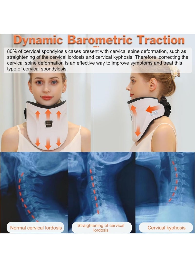 Ru syanl Dynamic Neck Stretcher with Heat Therapy Cervical Traction Device with Intelligent Air Pump Neck Decompression Devices with Remote Control Neck Traction Device  - Image 3
