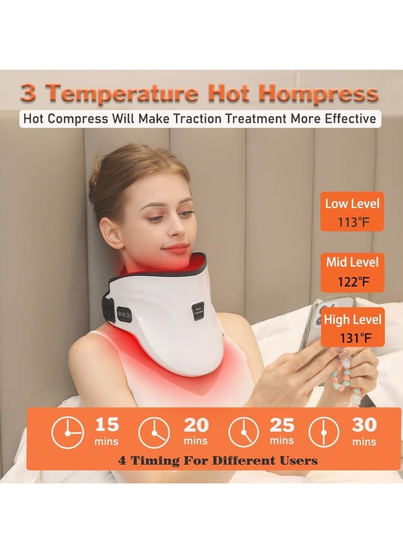 Ru syanl Dynamic Neck Stretcher with Heat Therapy Cervical Traction Device with Intelligent Air Pump Neck Decompression Devices with Remote Control Neck Traction Device  - Image 5