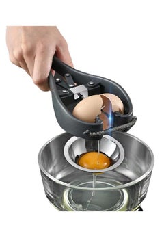 Egg Cracker,l Egg Opener, Automatic Egg Cracking Tool, Easy Eggshell CutterEggshell Cutter Egg Separator Creative Kitchen Tools (black)