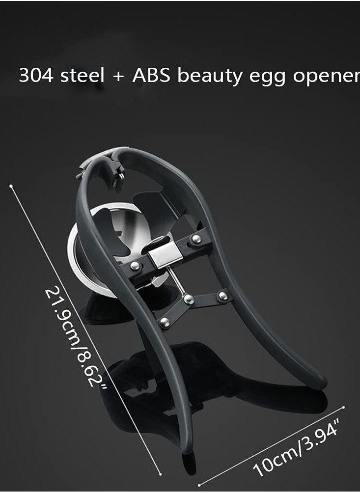 Generic - Egg Cracker,l Egg Opener, Automatic Egg Cracking Tool, Easy Eggshell CutterEggshell Cutter Egg Separator Creative Kitchen Tools (black) - Image 1