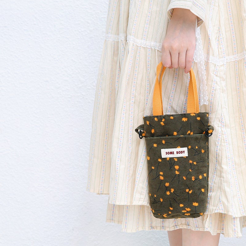 Three-Color Patch Fresh Water Cup Storage Bag For Women 2023 Niche Design Bucket Bag All-Match Handbag - Image 4