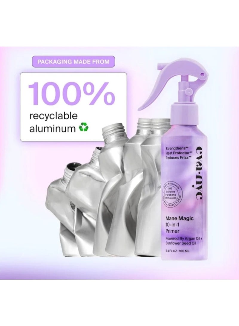 إيفا NYC إيفا إن واي سي، واقي من الحرارة المعزز، يقلل من التجعد، برايمر ماين ماجيك 10 في 1 (مدعم بزيت الأرغان + زيت بذور دوار الشمس) 160 مل - Image 5