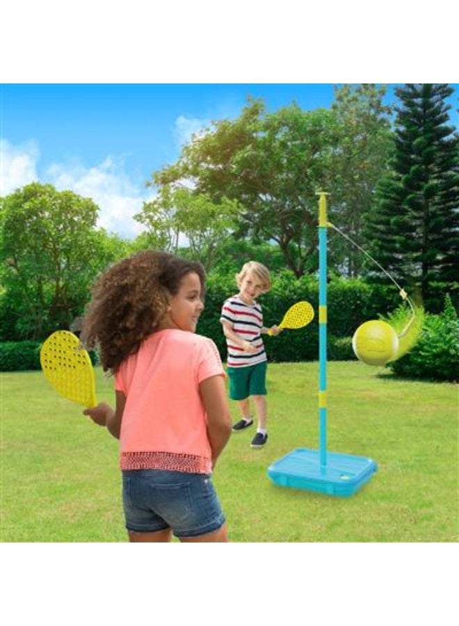 Mookie Swingball Lite All Surface With Two Checker Bats And Rubber Tennis Ball 1.4m 7296 - Image 2