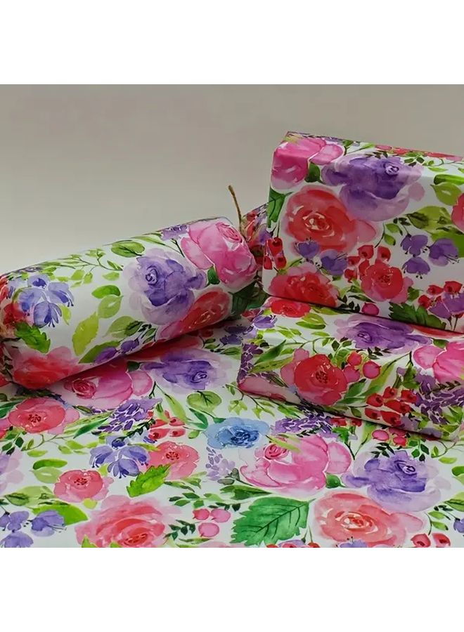 10 Sheets Thin Paper Floral Pattern Gift Wrapping 20x14 Inch for Wedding Christmas Birthday Bouquet Party - Image 5