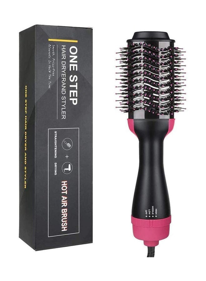NIBEMINENT Anti-Static Hot Air Brush Black/Pink - Image 1