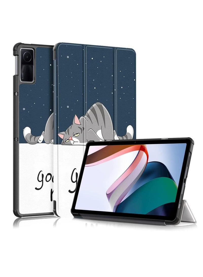 Case for Xiaomi Redmi Pad 10.61 inch Released 2022, Tri fold Slim Lightweight Hard Shell Smart Protective Cover with Multi-Angle Stand (Good Night) - Image 1