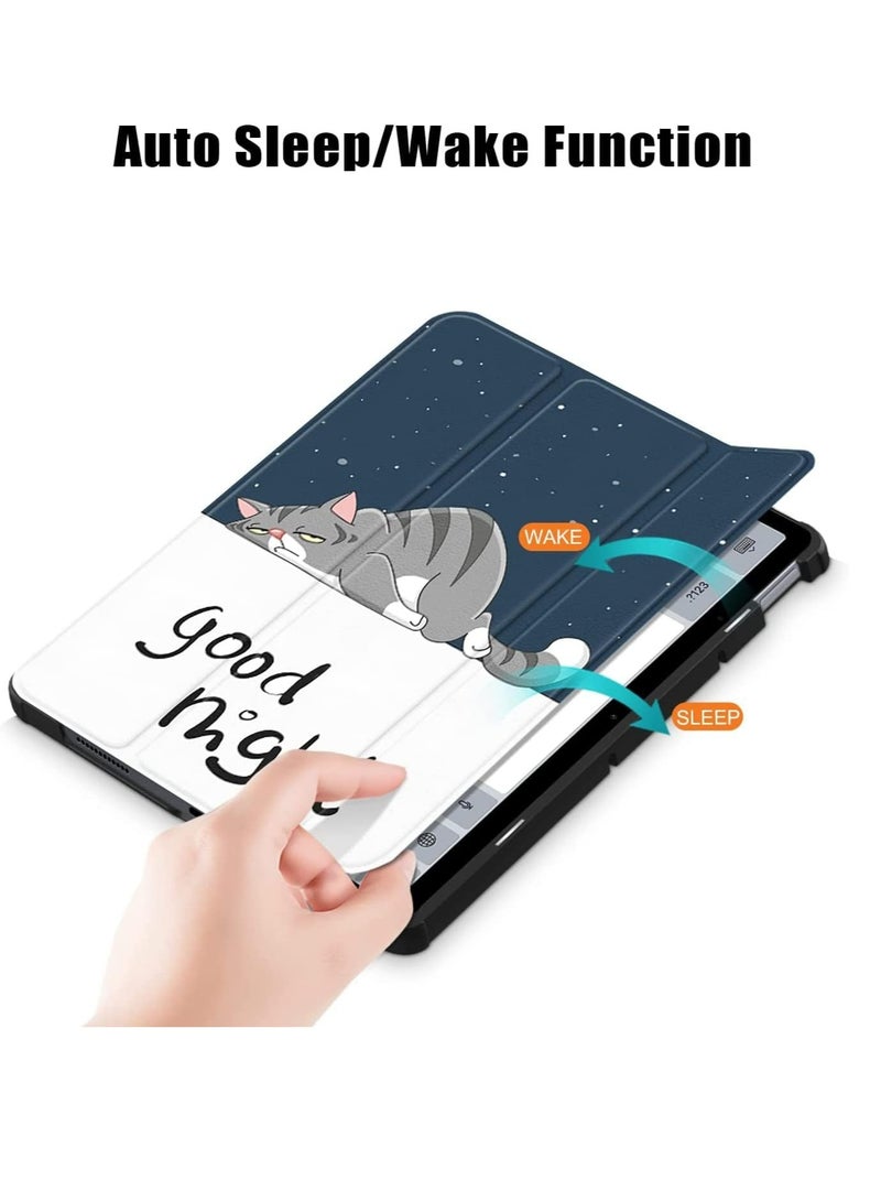 Case for Xiaomi Redmi Pad 10.61 inch Released 2022, Tri fold Slim Lightweight Hard Shell Smart Protective Cover with Multi-Angle Stand (Good Night) - Image 3