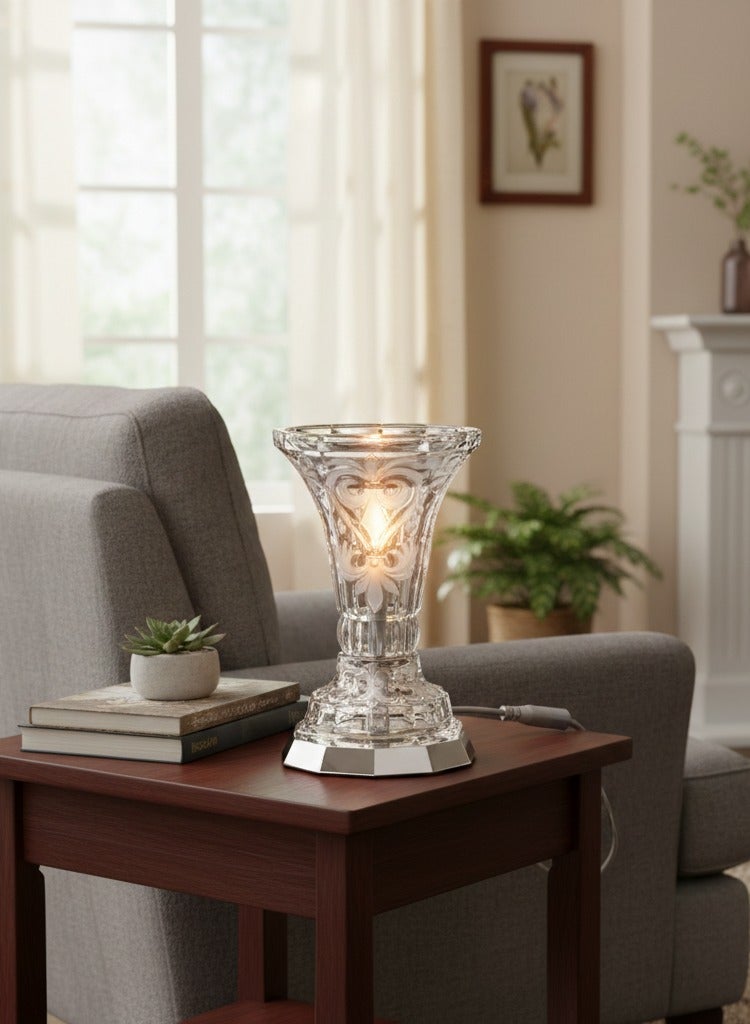 Hic Electric Incense Crystal Burner With silver Color Base - Image 2