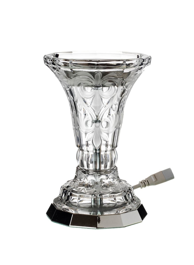 Hic Electric Incense Crystal Burner With silver Color Base - Image 1