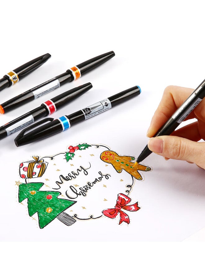 Pentel Sesf30C Fine Point Color Brush Pen Green - Image 5