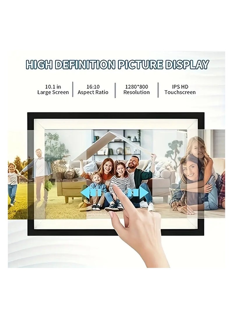 PROMAGE PROMAGE Digital Picture Frame, 10.1 Inch WiFi Digital Picture Frame 1280x800 HD IPS Touch Screen, Electronic Smart Photo Frame with 16GB Storage + Micro SD Card Support, Auto-Rotate, Instantly Share Photos/Videos via Frameo App from Anywhere, Digital Picture Frame  - Image 2