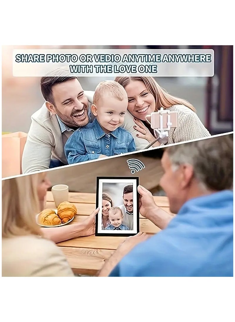 PROMAGE PROMAGE Digital Picture Frame, 10.1 Inch WiFi Digital Picture Frame 1280x800 HD IPS Touch Screen, Electronic Smart Photo Frame with 16GB Storage + Micro SD Card Support, Auto-Rotate, Instantly Share Photos/Videos via Frameo App from Anywhere, Digital Picture Frame  - Image 4