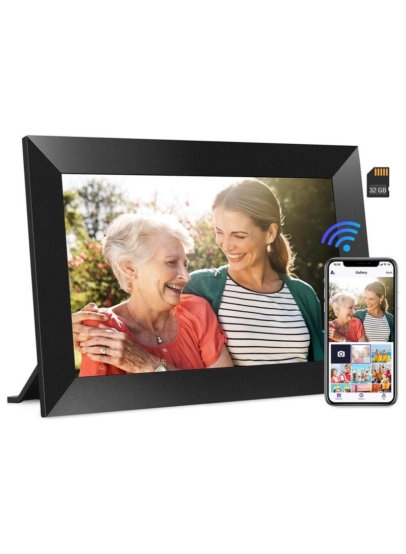 PROMAGE Digital Picture Frame ( 16 GB+ 32 GB), 10.1 Inch WiFi Digital Picture Frame 1280x800 HD IPS Touch Screen, Electronic Smart Photo Frame with 16GB built-in Storage + 32GB Micro SD Card , Auto-Rotate, Instantly Share Photos/Videos via Frameo App from Around the World - Image 1