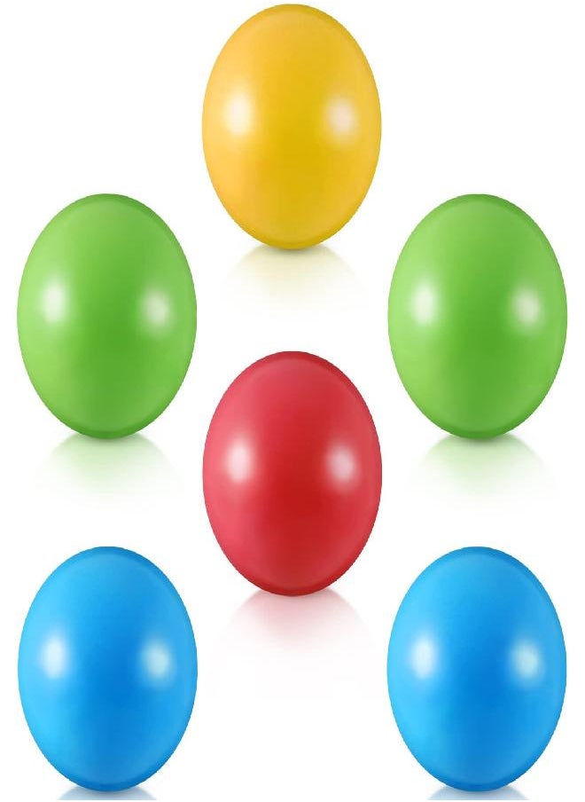 Civaner Multi-Colored Replacement Toy Balls Crush Proof Bulldozer Balls Soft Plastic Air-Filled Ocean Balls For Toddlers 1.75 Inch Balls Toys (6 Pieces)  - Image 1