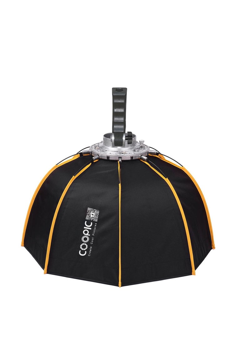 Coopic - COOPIC CS-60H Lightweight Deep Soft Box with S2 Metal Type Bracket, 2 x Diffuser Sheets, 1 x Honeycomb and 1 x Carrying Case Compatible with All Flash Speedlights - Image 1