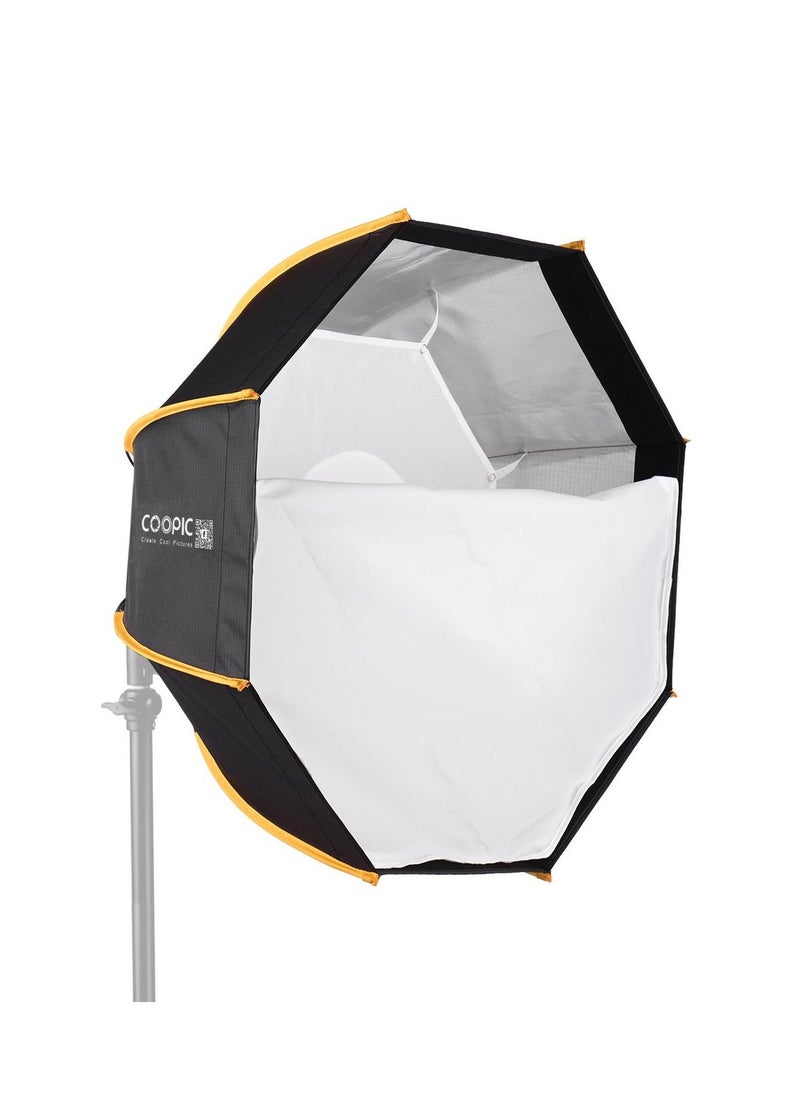 Coopic - COOPIC CS-60H Lightweight Deep Soft Box with S2 Metal Type Bracket, 2 x Diffuser Sheets, 1 x Honeycomb and 1 x Carrying Case Compatible with All Flash Speedlights - Image 1
