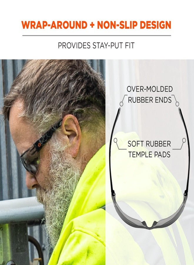 إرغوداين نظارات أمان Ergodyne - 59283 Skullerz VALI بدون إطار، خفيفة الوزن، مضادة للضباب، عدسات داخلية/خارجية، لون أسود غير لامع - Image 4