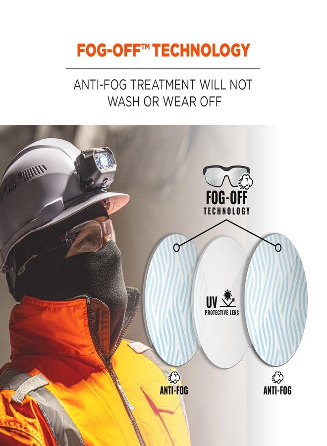 إرغوداين نظارات أمان Ergodyne - 59283 Skullerz VALI بدون إطار، خفيفة الوزن، مضادة للضباب، عدسات داخلية/خارجية، لون أسود غير لامع - Image 3