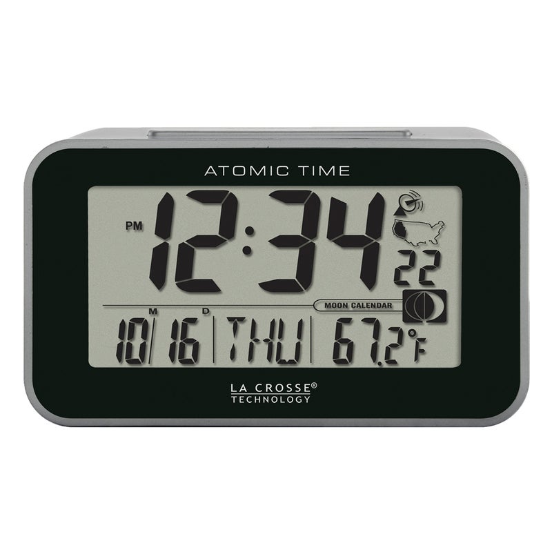 La Crosse Technology La Crosse Technology 6171270 Atomic LCD Alarm Clock 