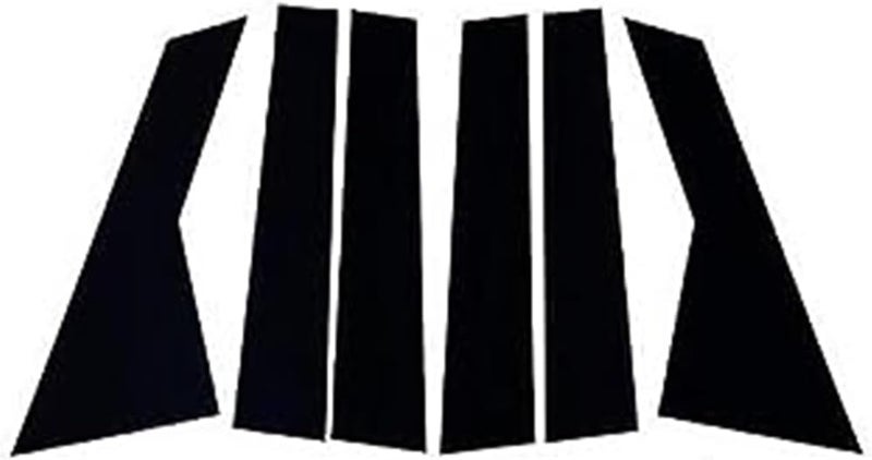 DEMULAX Glossy Black Door Window Pillar Trims for Chevrolet Captiva - Image 1